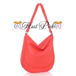 NWT Thirty-One Midway Hobo Bag – Calypso Coral Pebble – Faux Leather